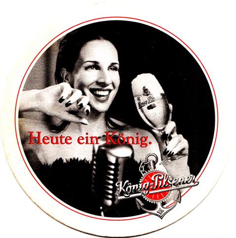 duisburg du-nw könig heute andere 1a (rund215-frau mit bierglas-schwarzrot)